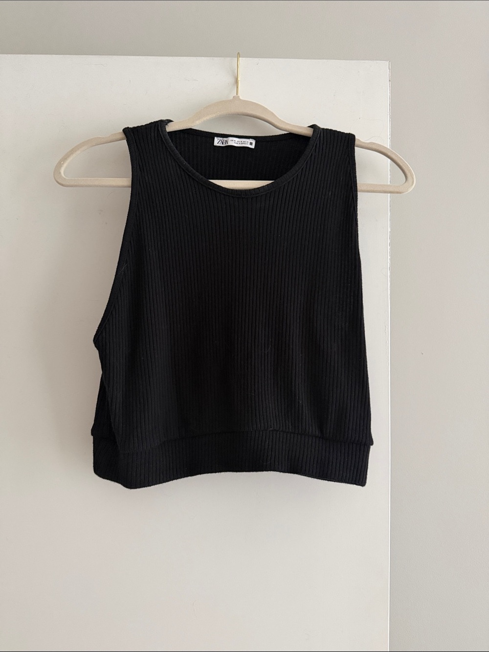 Zara Black Crop Top